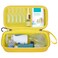 Elonbo Carrying Case for Portable Handheld Inhaler Nebulizer Machine for Adults and Kids, Asthma Inhaler Spacer Travel Case, Handheld Mesh Atomizer Machine Holder, Inhaler Spacer Bag, Yellow.CASE ONLY