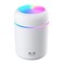 2 in 1 USB Electric Aromatherapy Oil Diffuser Ultrasonic Air Humidifier Mist Maker with Colorful Light for Home Office and Car (White)