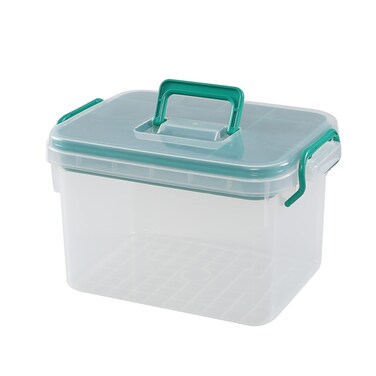 Clear Plastic Medicine First Aid Storage Box, Family Emergency Kit Storage Box, F