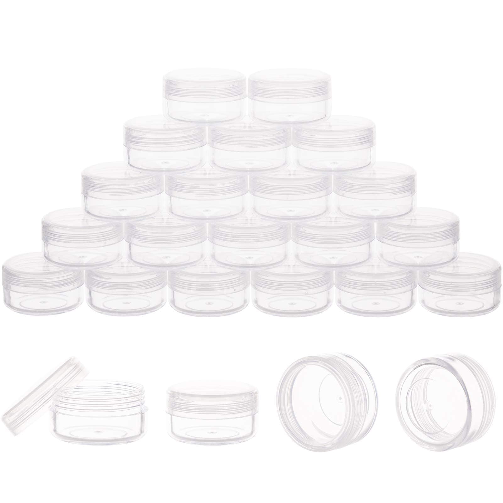 Buy 10 Gram Sample Containers with Lids, 10ML Sample Jars, 40 PCS Small ...