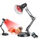 Infrared Red Light Therapy with Sturdy Base, Infrared Heat Lamp Device with 150W Bulb, Adjustable Near Infrared Light Heat Lamp Set for Body Neck Shoulder Joints Back Pain Relief(Black)
