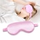 Sleep Mask, Silk Sleeping Eye Mask for Women Men, Adjustable Light Comfy Eye Sleep Shade Cover, Blindfold for Travel Yoga Nap (Pink)