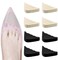 Adjustable Toe Filler Inserts for Forefoot Sponge,Toe Plug Shoe Inserts, Foot Cushion Shoe Filler Inserts,Half Cushion Inserts Shoe Filler for Flats Sneakers Unisex 4 Pack (Khakis) (Black)