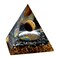 Orgone Pyramid - Positive Energy Source for Meditation, Stress Relief, Wealth Attraction   Crystal Pyramid Orgonite with Protection Crystals   Ideal Energy Generator &amp; Stylish Room Decor