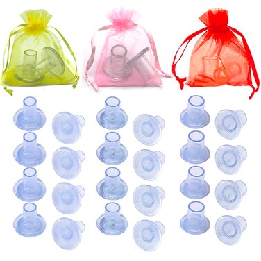 High Heel Protecors,13 Pairs Transparent Stoppers Caps Cover for Walking on Grass and Uneven Floor, Gravel, Bricks &amp; Cracks,Clear Sink Women Wedding Shoes - S,M,L 12 Pair (Pack of 1)
