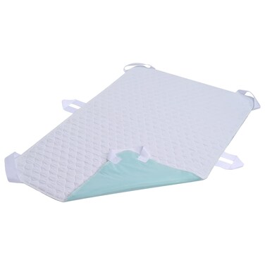 ECONAZOLE Incontinence Positioning Bed Pads, Washable Mattress Protector Transfer Pad with 6 Handles, Reusable Waterproof Underpads for Elderly, Adults, Dog, 34" x 36