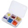Portable Pill Organizer - Slim Pill Box for Purse or Travel, Compact Pill Case(6 Compartment,White)