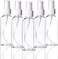 Portable Fine Mist Spray Bottles Set (5 Pack), 100ML Refillable Travel Atomiser Bottles Toiletries Liquid Containers for Cosmetic Makeup Transparent Hand Sanitizer Disinfectant Spray Bottles