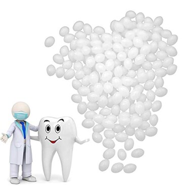 Tooth Filling Thermal Beads Do it Yourself Moldable False Teeth for Temporary Teeth Repair The Missing and Broken Tooth Replacement Kit(2 Pack)