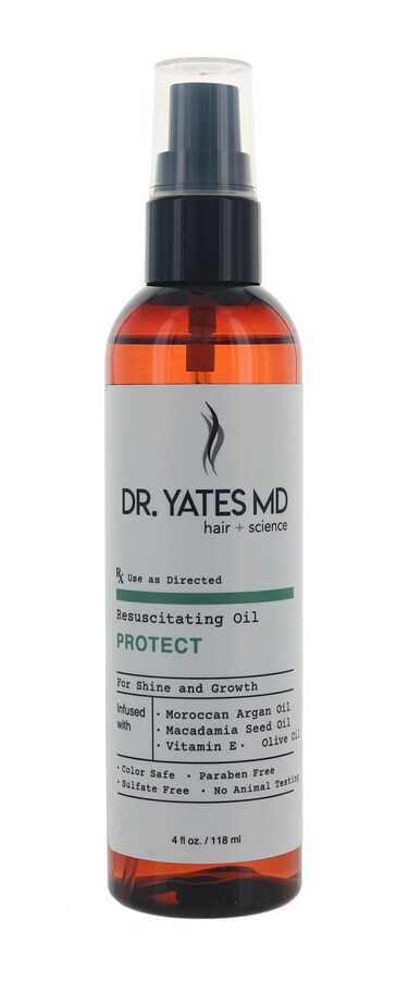 Dr. Yates MD - Resuscitating Oil, For Shine &amp; Growth, with Moroccan Argan Oil and Vitamin E (4 Fl Oz)