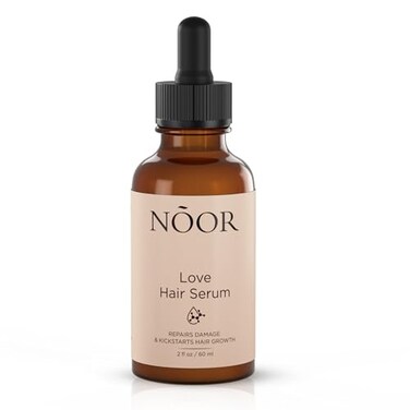 NOOR HAIR Growth Serum From African Olives, for Women and Hair Loss Treatment for Frizzy and Damaged, For Thicker and Healthier- Natural Vitamins Argan Oil