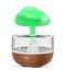 Weljoy Zen Raining Cloud Night Light Aromatherapy Essential Oil Diffuser Micro Humidifier Desk Fountain Bedside Sleeping Relaxing Mood Water Drop Sound, Medium, Wood Grain, Rain01