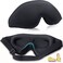 Sleep Eye Mask for Men Women,3D Sleeping Masks for Side Sleeper, Sleeping Light Blocking Cooling Slip Eye Cover with Adjustable Strap, Black Eye Mask for Lash Extensions