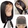 10inch Bob Wig Human Hair 13x4 Straight Lace Front Wigs Human Hair 200% Density 15A Straight Bob Wigs For Black Women Pre Plucked with Baby Hair (10inch, 13 * 4 Bob ST)