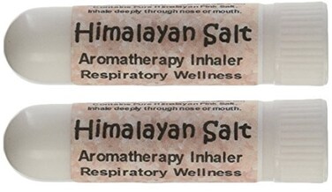 Urban ReLeaf Two Himalayan Salt Inhalers! Set of 2 Respiratory Wellness. Sinus &amp; Lung Relief. Breathe Salt AIR Anywhere! Healing Ions. NO Scent! Handy Portable Neti Pot! 100% Natural