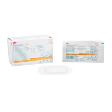 3M tegaderm +Pad Transparent Dressing with Absorbent Pad - 2 3/8" X 4" Dressing, 1" X 2 3/8" Pad - Box