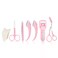 ONEUPIN 7-Piece Professional Eyebrow Grooming Kit with Razor, Tweezer, Eyelash Curler, False Eyelash Tool, Scissors, Comb - Women's Kit (Pink)
