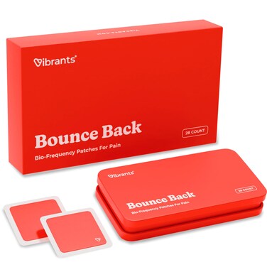 Bounce Back Patches   Vibrants Bio-Frequency Patch for Pain   Essential Pack - 28 Pain Patches