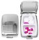 Set of 2 Etched Rectangular Pocket Purse Pill Box &amp; Organizer with Dual Compartments (Waves - Engravable)