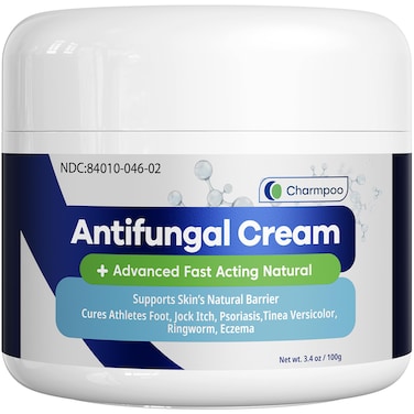 Antifungal Cream for Jock Itch: Anti Fungal Cream for Itchy Skin Relief Extra Strength - Ringworm Treatment for Humans - Athletes Foot Treatment for Feet 3.4 oz, 100g, White