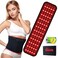 Red Light Therapy for Body, Rechargeable Infrared Light Therapy Belt for Pain Relief, Flexible Wearable 660nm&amp;850nm Cordless Led Red Light Therapy Wrap for Back Shoulder Waist Joints Muscle
