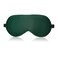 MMCTION Silk Sleep Eye Mask Ultra Comfortable Soft Eye Covers Night Mask Blackout Blindford Eye Shades for Sleeping with Adjustable Strap for Women Men Green