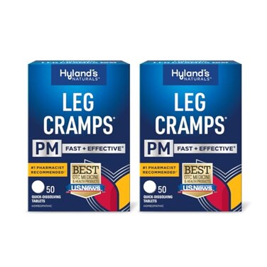 Hyland's Leg Cramps PM Nighttime Cramp Relief Tablets, 50 Count (Pack of 2)