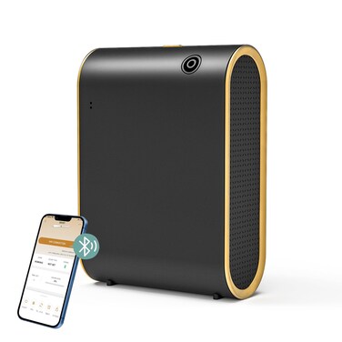 Scent Air Machine Waterless Essential Oil Diffuser - 1500 Sq Ft Coverage, Smart Cold Air Technology, Bluetooth Hotel Collection Diffuser for Home &amp; Commercial Use (Black)