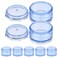 SUPVOX 1 Set Portable 7 Day Stackable Pill case Tower Travel Pill Box (Blue)