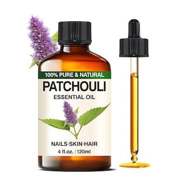 Pure Patchouli Essential Oil Aromatherapy Blend Natural Herb Fragrance Oils for Diffuser, Humidifier, Home, Perfume, Skin,Women, Men 4 Fl Oz