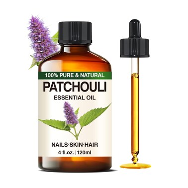 Pure Patchouli Essential Oil Aromatherapy Blend Natural Herb Fragrance Oils for Diffuser, Humidifier, Home, Perfume, Skin,Women, Men 4 Fl Oz
