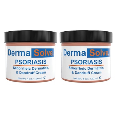 Extra Strength Psoriasis Cream (2 Pack) - Seborrheic Dermatitis &amp; Dandruff Lotion - Advanced Moisturizing Relief Formulated to Treat Itchy Flakey Inflamed Skin and Prevent Future Flares - 4.0 oz ea.