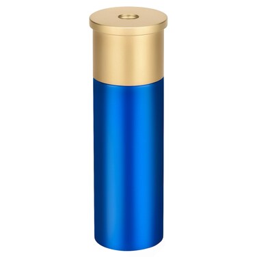 Tactical Mini Pill Case, Durable Metal Small Pill Holder for Pocket or Purse, Waterproof Medicine Bottle for Travel, EDC, Outdoors - Blue