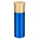 Tactical Mini Pill Case, Durable Metal Small Pill Holder for Pocket or Purse, Waterproof Medicine Bottle for Travel, EDC, Outdoors - Blue