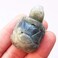 1 Pcs Natural Moonstone Tortoise Crystals and Healing Stones, 1.5" Hand Carved Animal Collectible Sculpture Fengshui Healing Crystal
