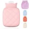 Redify Small Hot Water Bottle Bag for Hot &amp; Cold Compress with Cover,Microwave Heating Soft Environment-Friendly Silicone for Babies Kids,Mini Hot Wate Bottle for Travel and Pain Relief,Holiday Gifts