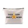 Novelty Hamilton Musical Gift My Thoughts Have Been Replaced by Hamilton Lyrics Talk Less Smile More Cosmetic Bag (TALK LESS SMILE MORE)