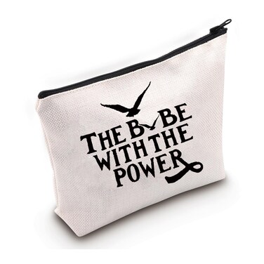 TSOTMO Movie Merchandise Gift THE BABE WITH THE POWER Inspired By Movie Cosmetic Bag For Fans Galentine's Gift Feminist Gift Makeup Bag (THE POWER)