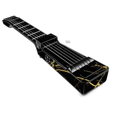 MightySkins Skin Compatible with Jamstik+ Portable SmartGuitar - Black Gold Marble   Protective, Durable, and Unique Vinyl Decal wrap Cover   Easy to Apply, Remove   Made in The USA