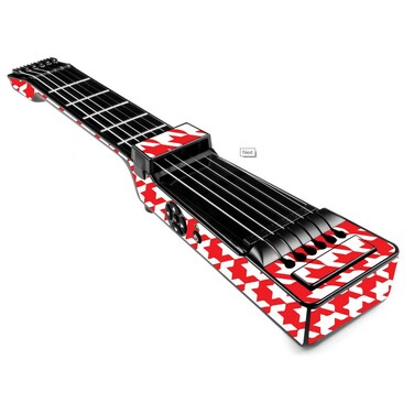 MightySkins Skin Compatible with Jamstik+ Portable SmartGuitar - Red Houndstooth   Protective, Durable, and Unique Vinyl Decal wrap Cover   Easy to Apply, Remove, and Change Styles   Made in The USA