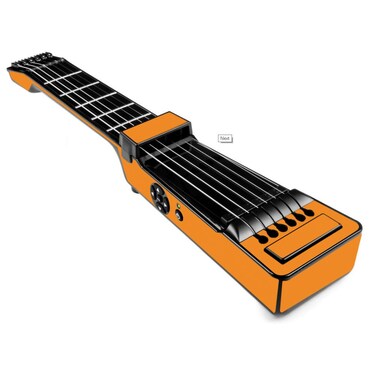 MightySkins Skin Compatible With Jamstik+ Portable SmartGuitar - Solid Orange   Protective, Durable, and Unique Vinyl Decal wrap cover   Easy To Apply, Remove, and Change Styles   Made in the USA