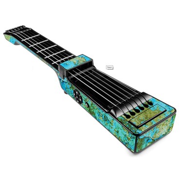 MightySkins Skin Compatible with Jamstik+ Portable SmartGuitar - Teal Marble   Protective, Durable, and Unique Vinyl Decal wrap Cover   Easy to Apply, Remove, and Change Styles   Made in The USA