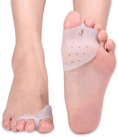 Toe Separators for Overlapping Toes, Best Choice for Pain Relief from Hammertoe and Bunions, Silicone Toe Spacers for Feet, Toe Cushioning for Women and Men Bunion Pads Foot Health