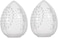 2Pcs White Powder Puff Blender Holder Plastic Portable Cosmetic Rack Egg Shaped Makeup Sponge Drying Box Beauty Tools Blenders and Sponges Beauty Blender Case Blenders and Sponges Face