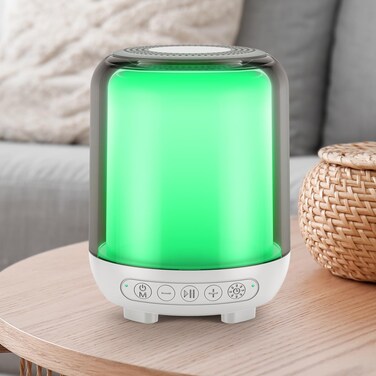 Green Light Therapy Lamp for Anxiety Relief, for Photosensitivity, Migraine and Insomnia. Soft Light Accompanied by Music to Help Fall Asleep and Regulate Emotions-002
