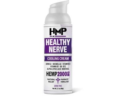 Neuropathy Cream Nerve Pain Support Hemp Cream 2000mg Maximum Strength Relief for Feet, Hands, Legs, Toes, Back. Natural Arnica, Vitamin D3 B1 B6 B12 w Menthol, Made in USA 2.1oz