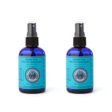 Nantucket Spider 2 Pack   4 oz Summer Camp Bug Repellent Spray   DEET &amp; Citronella-Free   Organic Mosquito Repellant   Kids Bug and Tick Spray   Made in USA