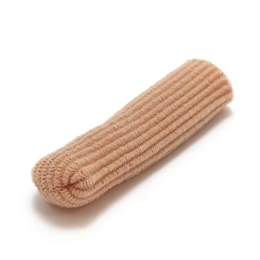 Dr. Jill's Foot Pads, Y22654, Latex Free Gel &amp; Fabric Ribbed Toe Caps - Small/Medium-3 Pack