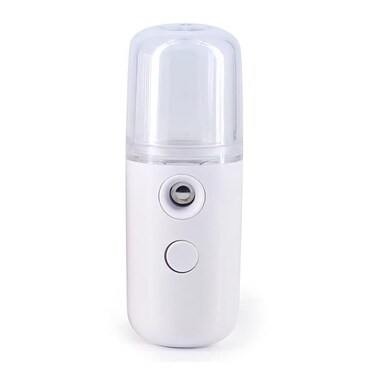 Nano Mist Sprayer Portable for Home, Office, Car, Hydrating Facial Mist and Skin Care (White)