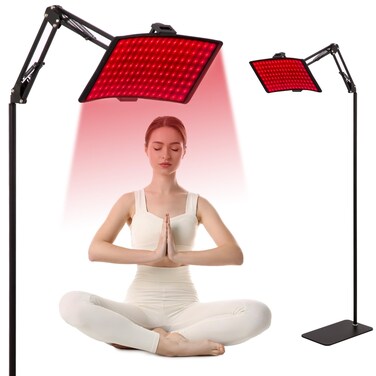 Red Light Therapy,Upgraded 2-in-1 Chips Red Light Therapy Lamp,660nm Red Light &amp; 850nm Near Infrared Light Therapy Device with Red Light Therapy Belt and Stand Relieves Pain in All Parts of The Body